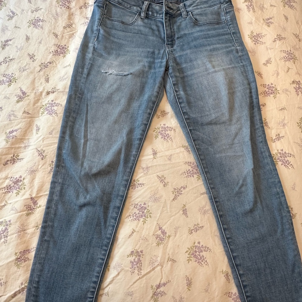 American Eagle Outfitters Light Blue Straight Leg Jeans